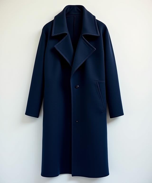 Cappotto in Cashmere Blu Midnight